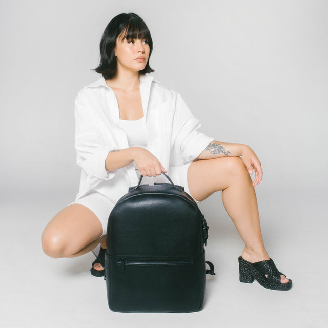 Vegan Leather Backpack