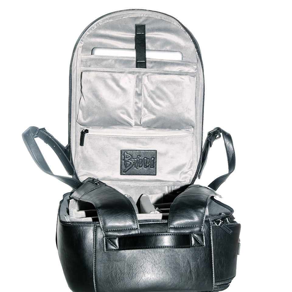 Quilted Vegan Leather Backpack
