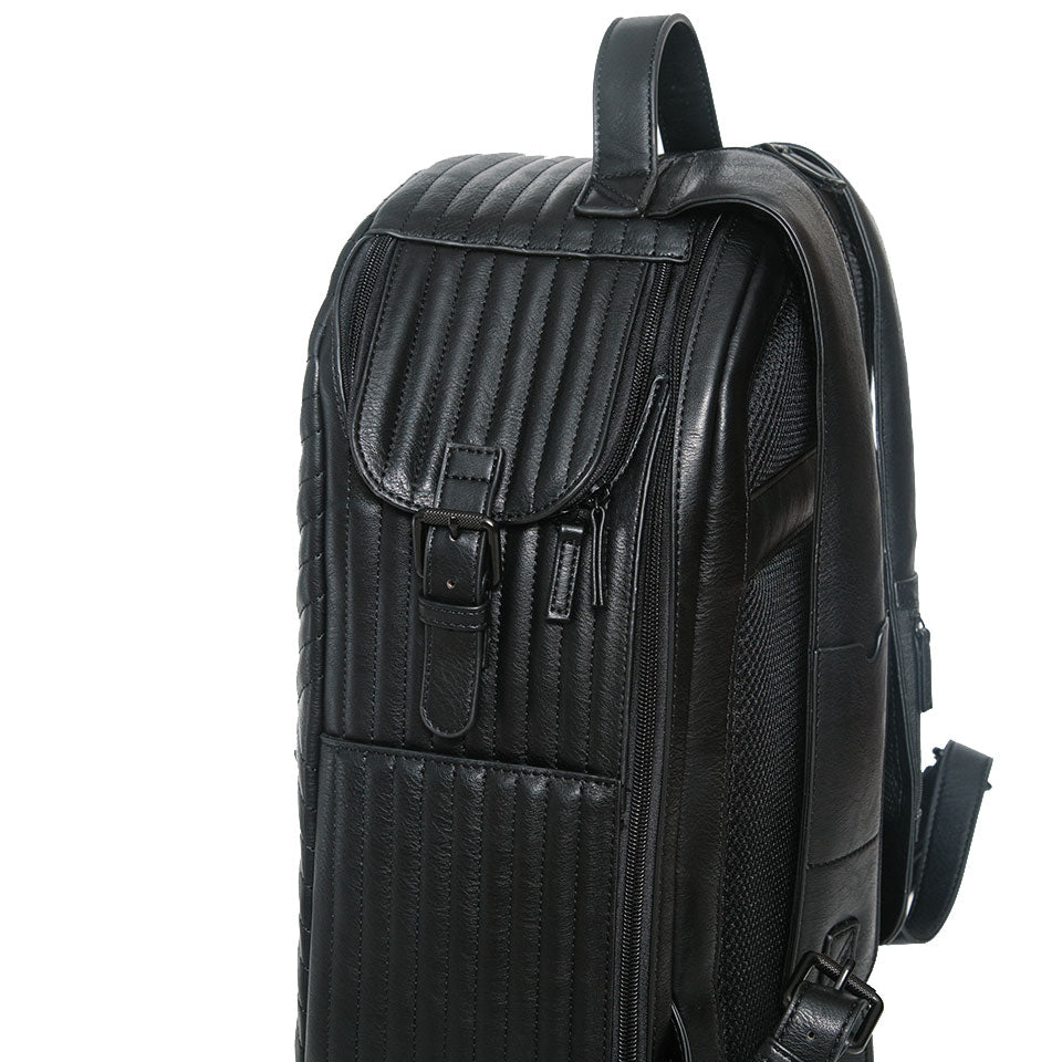 Quilted Vegan Leather Backpack