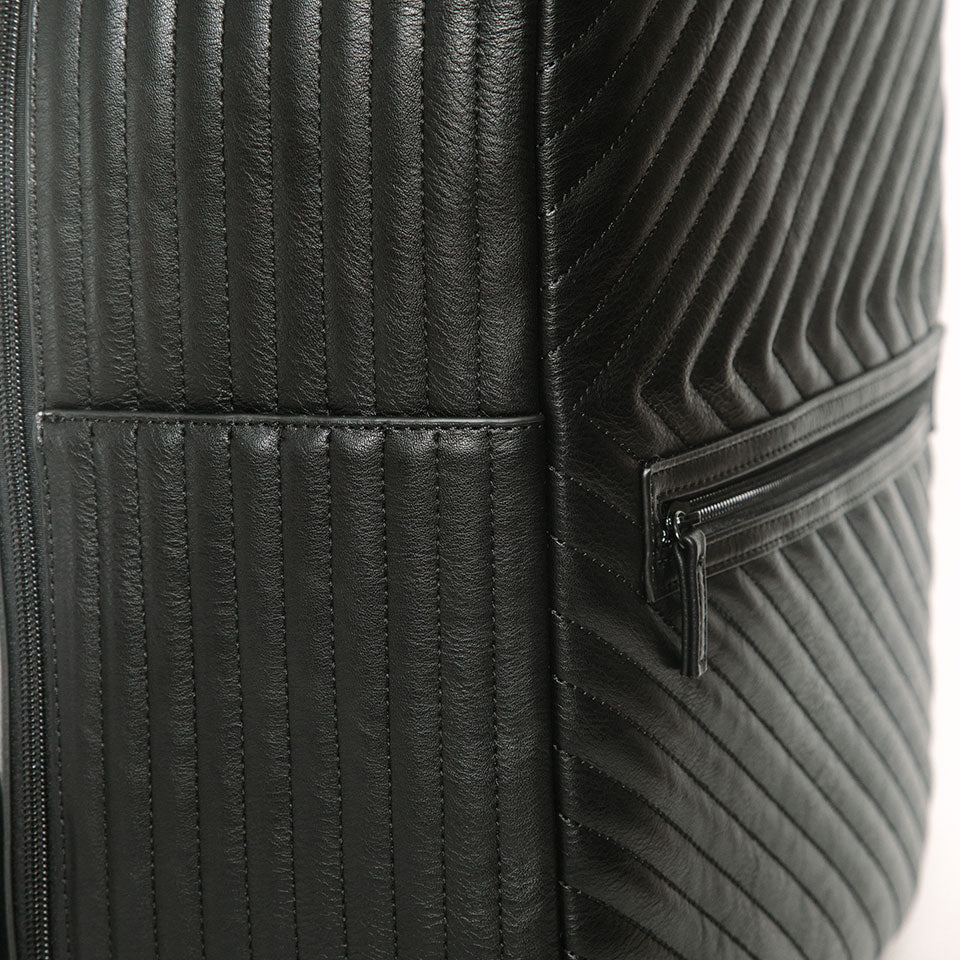 Quilted Vegan Leather Backpack